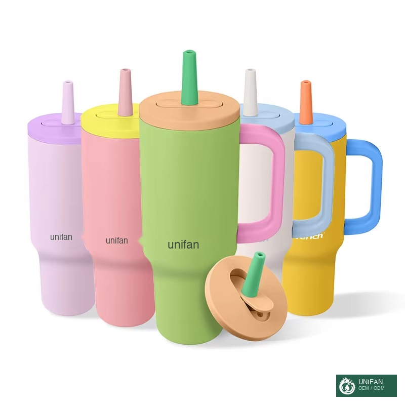 UNIFAN UNIFANH2.0 FlowState Stainless Steel Vacuum Insulated Tumbler with Lid and Straw for Water Iced Tea or Coffee
