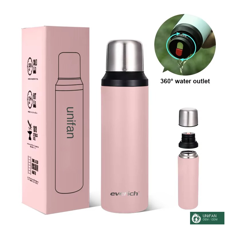 UNIFAN Wholesale 750ml Steel Water Bottle - UNIFAN360° Outlet, Durable for Hiking & Sports