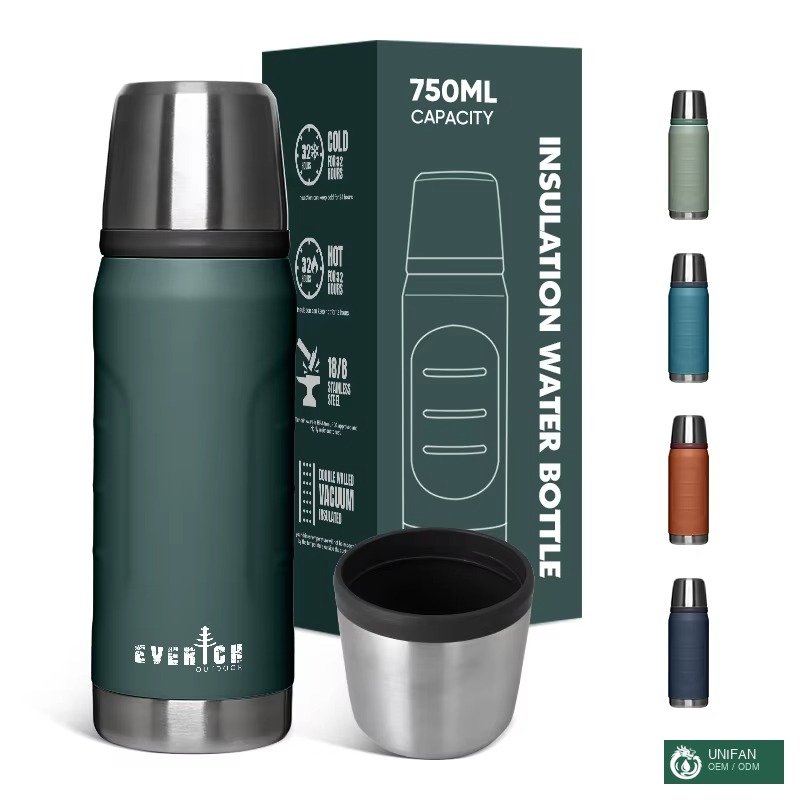 UNIFAN UNIFANFactory Direct High Quality Large Capacity Sports Water Bottle Outdoor Stainless Steel Insulated Vacuum Flask